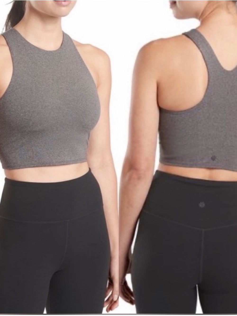 Athleta Conscious Crop - gray